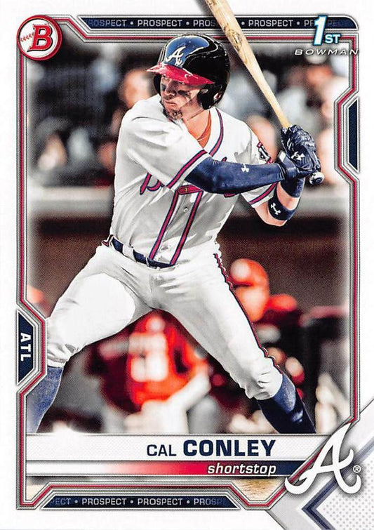 2021 Bowman Draft Cal Conley FBC 1st Bowman BD-70 Atlanta Braves