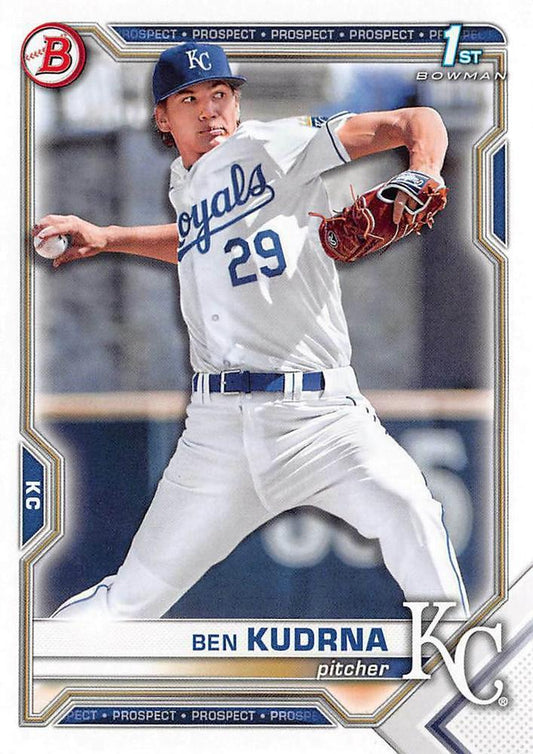 2021 Bowman Draft Ben Kudrna FBC 1st Bowman BD-73 Kansas City Royals