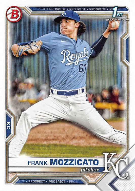 2021 Bowman Draft Frank Mozzicato FBC 1st Bowman BD-95 Kansas City Royals