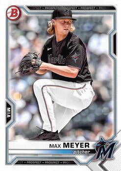 2021 Bowman Draft Max Meyer BD-99 Miami Marlins