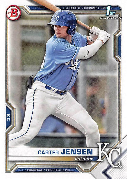 2021 Bowman Draft Carter Jensen FBC 1st Bowman BD-106 Kansas City Royals