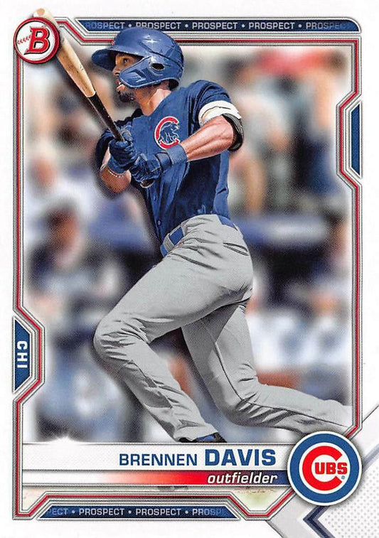 2021 Bowman Draft Brennen Davis BD-124 Chicago Cubs