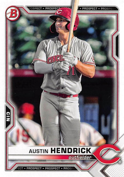 2021 Bowman Draft Austin Hendrick BD-138 Cincinnati Reds