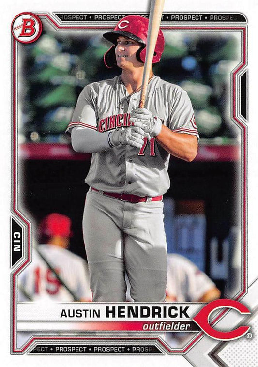 2021 Bowman Draft Austin Hendrick BD-138 Cincinnati Reds