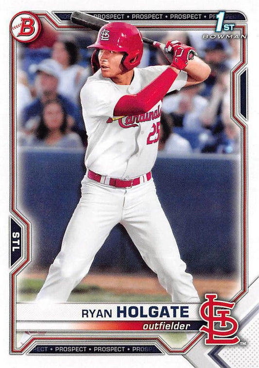 2021 Bowman Draft Ryan Holgate FBC 1st Bowman BD-148 St. Louis Cardinals