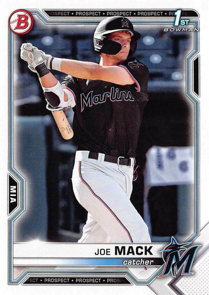 2021 Bowman Draft Joe Mack FBC 1st Bowman BD-159 Miami Marlins