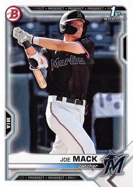 2021 Bowman Draft Joe Mack FBC 1st Bowman BD-159 Miami Marlins