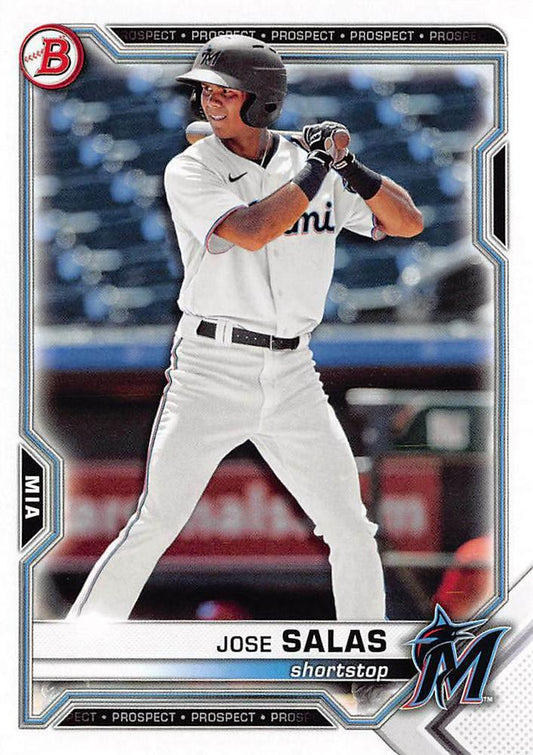 2021 Bowman Draft Jose Salas BD-169 Miami Marlins