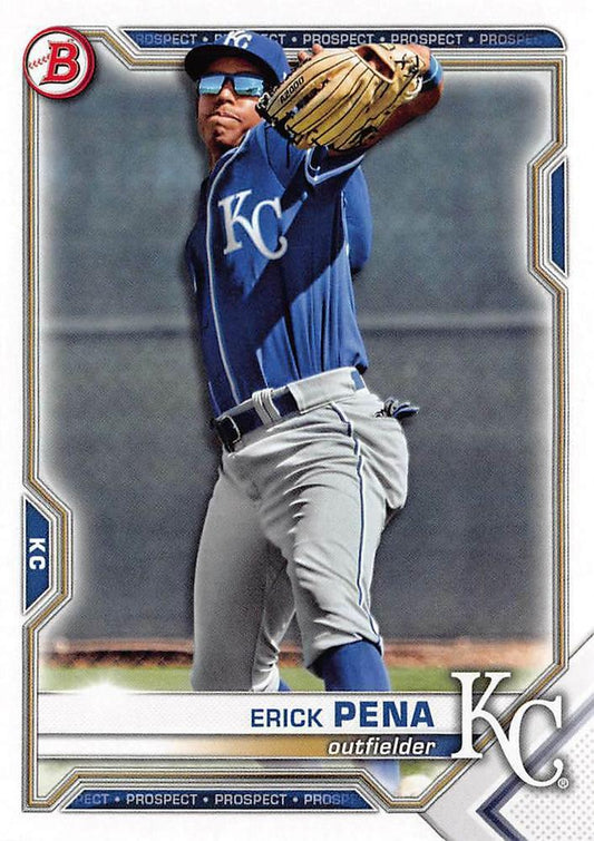 2021 Bowman Draft Erick Pena BD-178 Kansas City Royals