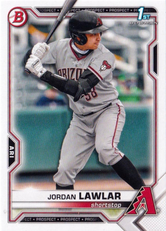 2021 Bowman Draft Jordan Lawlar FBC 1st Bowman BD-194 Arizona Diamondbacks