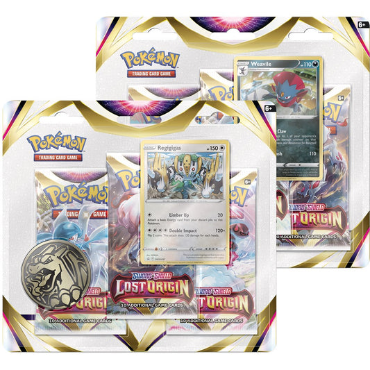 Pokemon Sword & Shield Lost Origin Three-Booster Blister Bundle