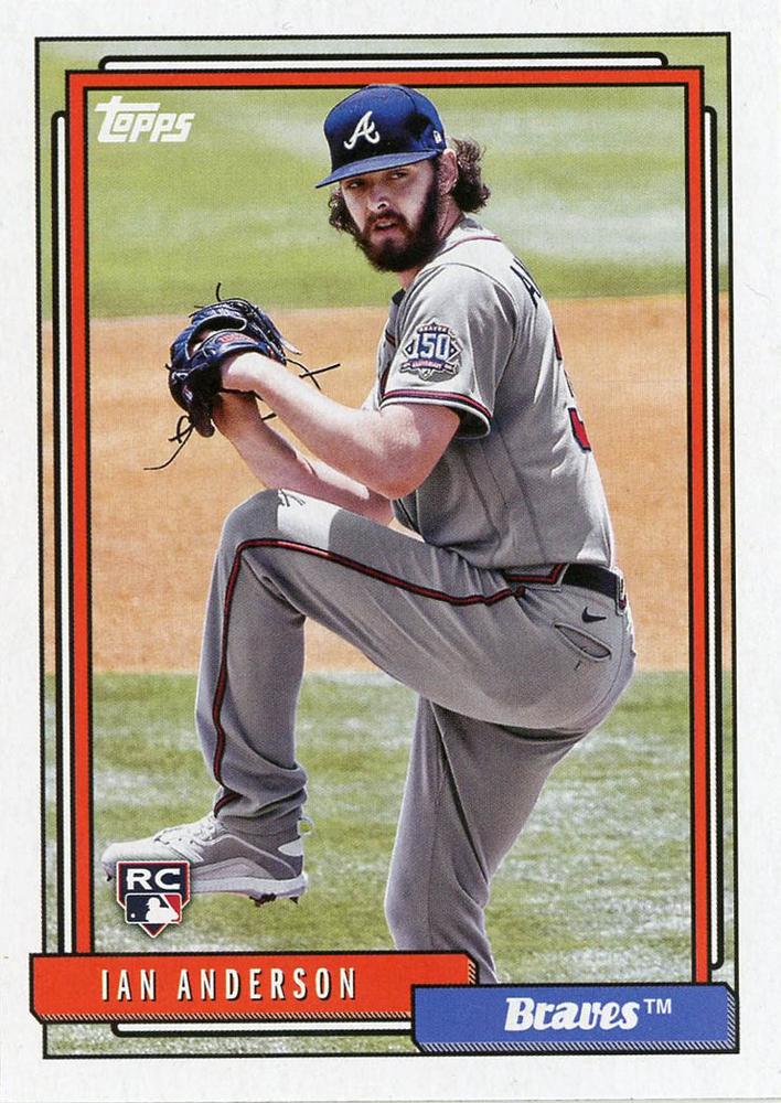 2021 Topps Update Topps 1992 Redux Ian Anderson Rookie T92-7 Atlanta Braves