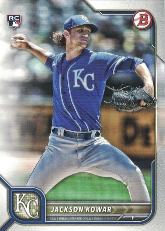 2022 Bowman Jackson Kowar #40 Kansas City Royals