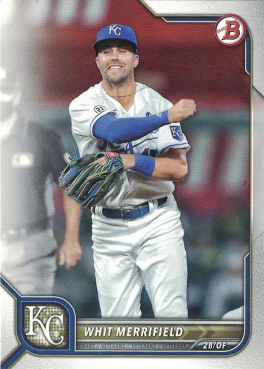 2022 Bowman Whit Merrifield #42 Kansas City Royals