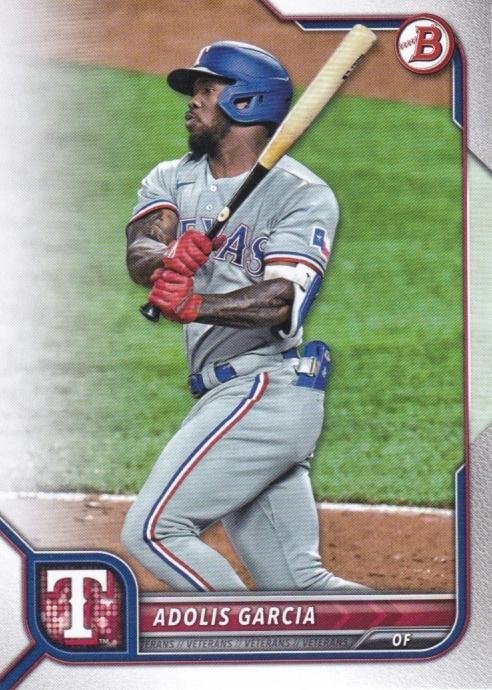 2022 Bowman Adolis Garcia #53 Texas Rangers