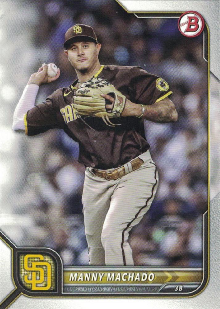 2022 Bowman Manny Machado #66 San Diego Padres