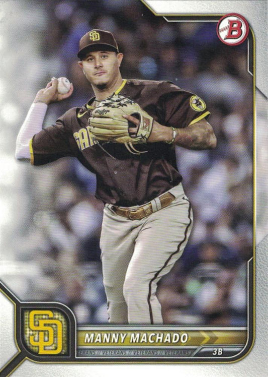 2022 Bowman Manny Machado #66 San Diego Padres
