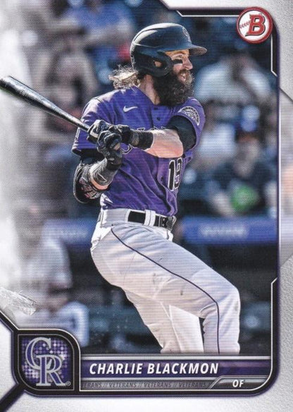 2022 Bowman Charlie Blackmon #75 Colorado Rockies