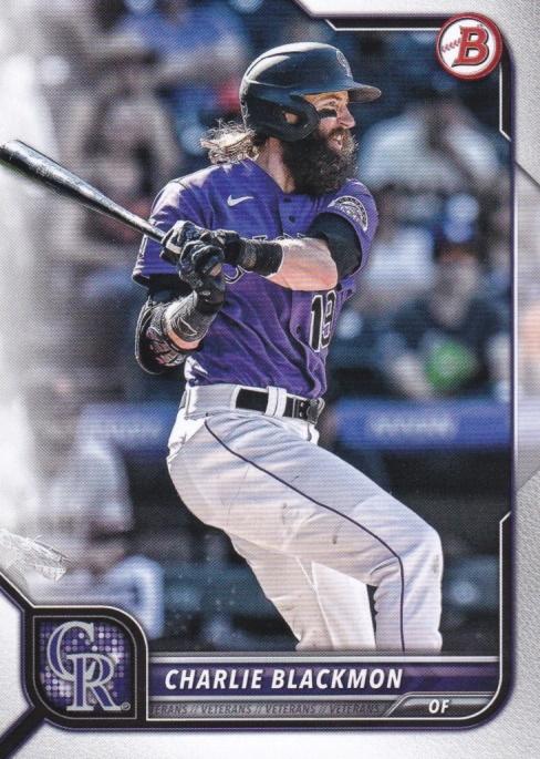2022 Bowman Charlie Blackmon #75 Colorado Rockies