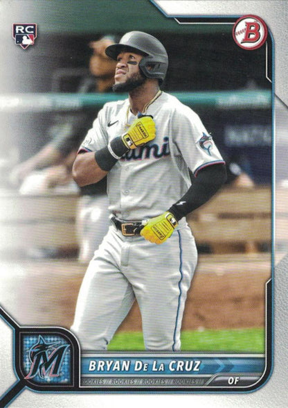 2022 Bowman Bryan De La Cruz #88 Miami Marlins