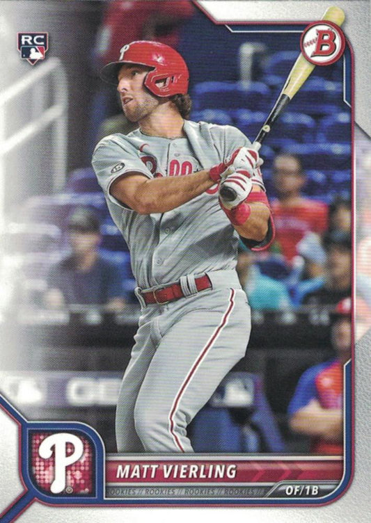 2022 Bowman Matt Vierling #89 Philadelphia Phillies