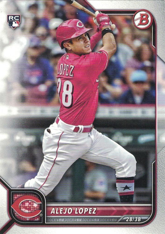 2022 Bowman Alejo Lopez #93 Cincinnati Reds