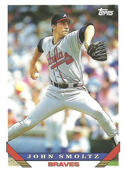 1993 Topps John Smoltz UER # 35 Atlanta Braves