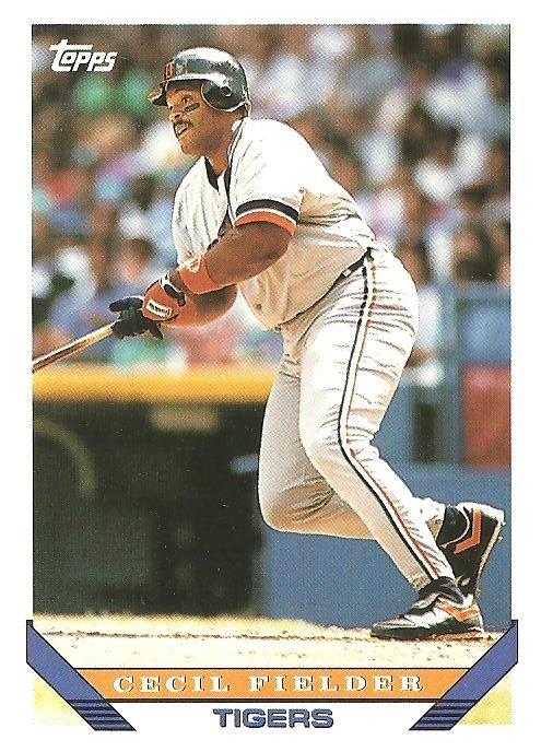 1993 Topps Cecil Fielder # 80 Detroit Tigers