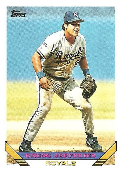 1993 Topps Gregg Jefferies # 105 Kansas City Royals