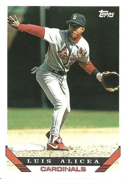 1993 Topps Luis Alicea # 257 St. Louis Cardinals