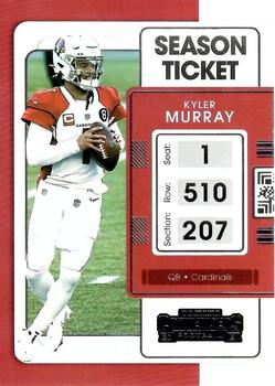 2021 Panini Contenders Season Ticket Kyler Murray  #1 Arizona Cardinals