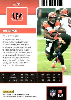 2021 Panini Contenders Season Ticket Joe Mixon  #21 Cincinnati Bengals