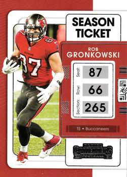2021 Panini Contenders Season Ticket Rob Gronkowski  #93 Tampa Bay Buccaneers