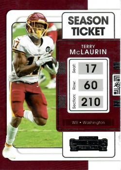2021 Panini Contenders Season Ticket Terry McLaurin  #98 Washington Football Team