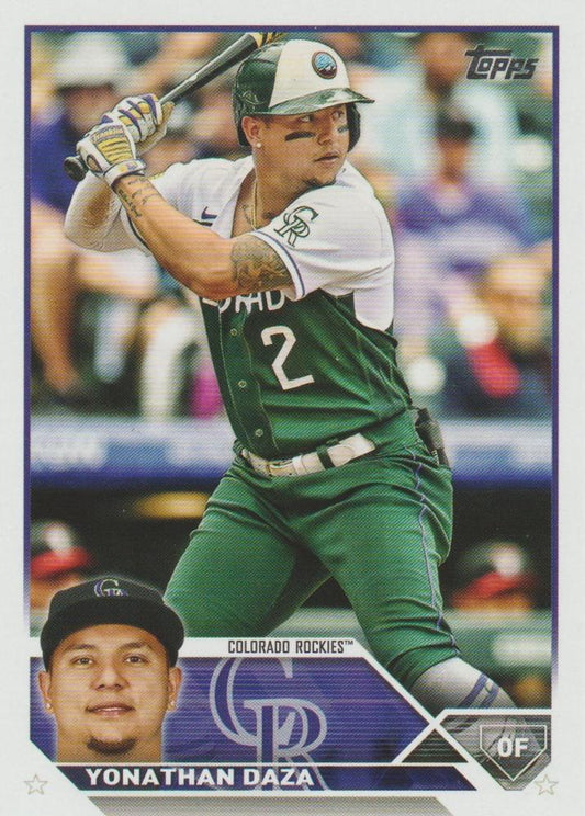 2023 Topps Yonathan Daza #122 Colorado Rockies