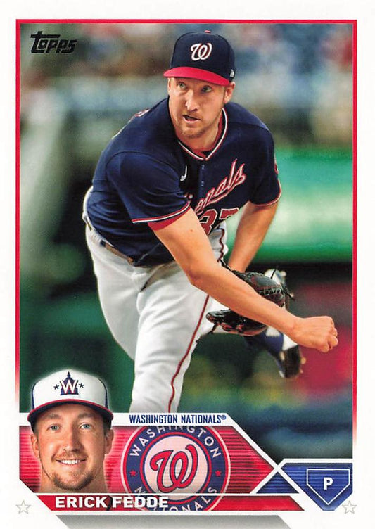 2023 Topps Erick Fedde #258 Washington Nationals