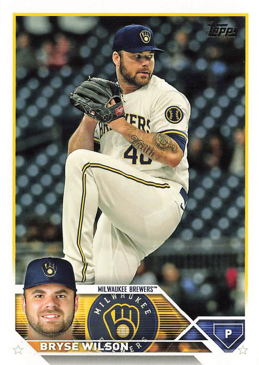 2023 Topps Bryse Wilson #383 Milwaukee Brewers