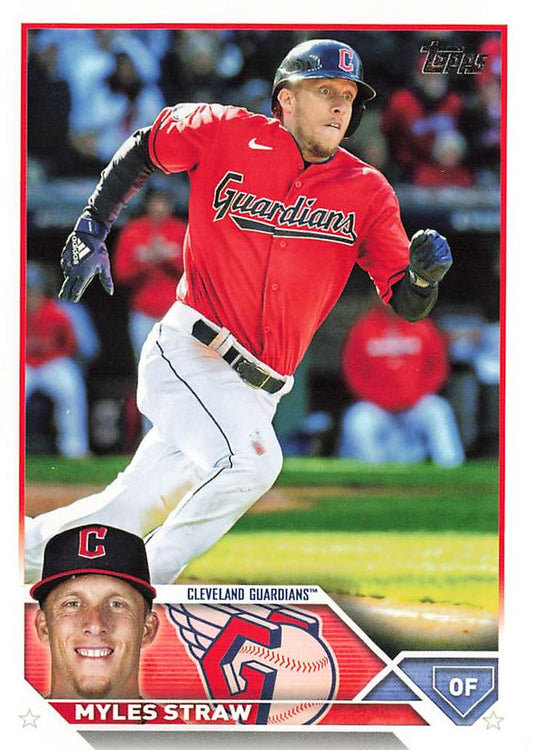 2023 Topps Myles Straw #474 Cleveland Guardians