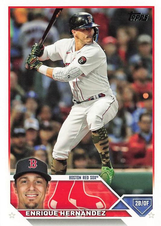 2023 Topps Enrique Hernandez #497 Boston Red Sox