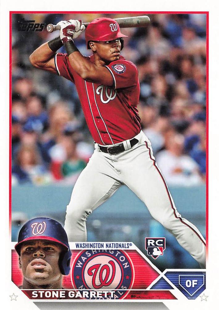 2023 Topps Stone Garrett RC #498 Washington Nationals