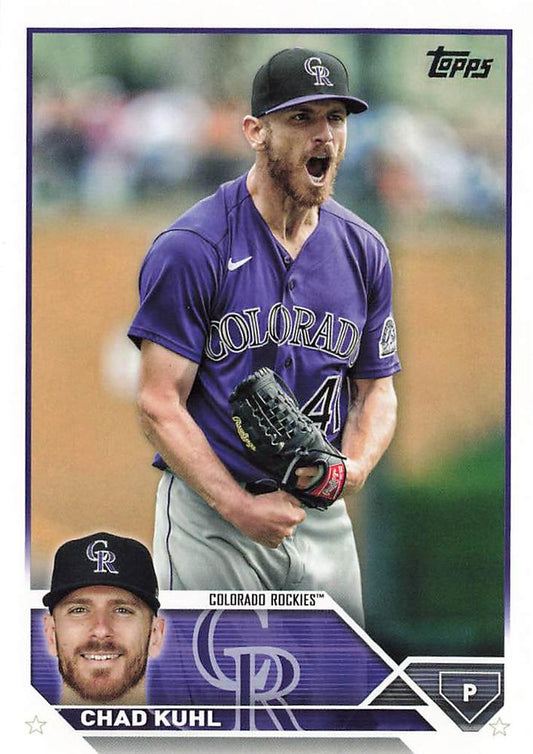 2023 Topps Chad Kuhl #517 Colorado Rockies