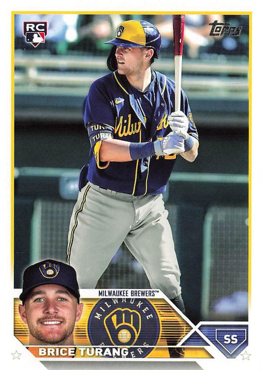 2023 Topps Brice Turang RC #530 Milwaukee Brewers