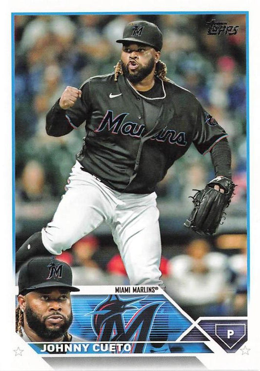 2023 Topps Johnny Cueto #551 Miami Marlins