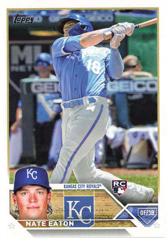 2023 Topps Nate Eaton RC #557 Kansas City Royals