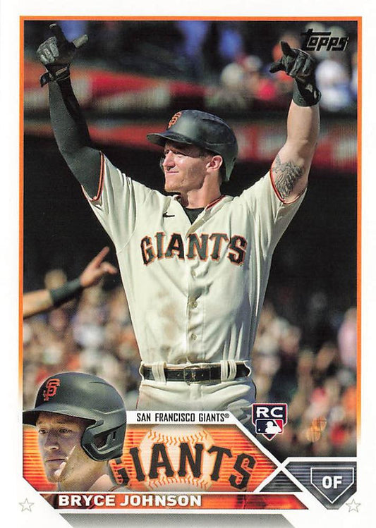 2023 Topps Bryce Johnson RC #571 San Francisco Giants