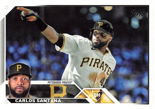 2023 Topps Carlos Santana #572 Pittsburgh Pirates