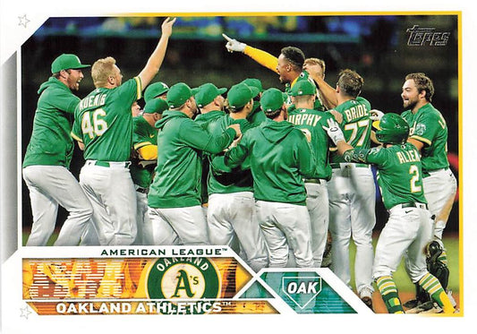 2023 Topps Oakland Athletics Team Card 577 Oakland Athletics