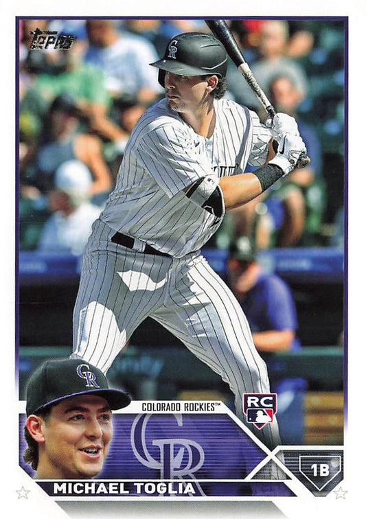 2023 Topps Michael Toglia RC #616 Colorado Rockies