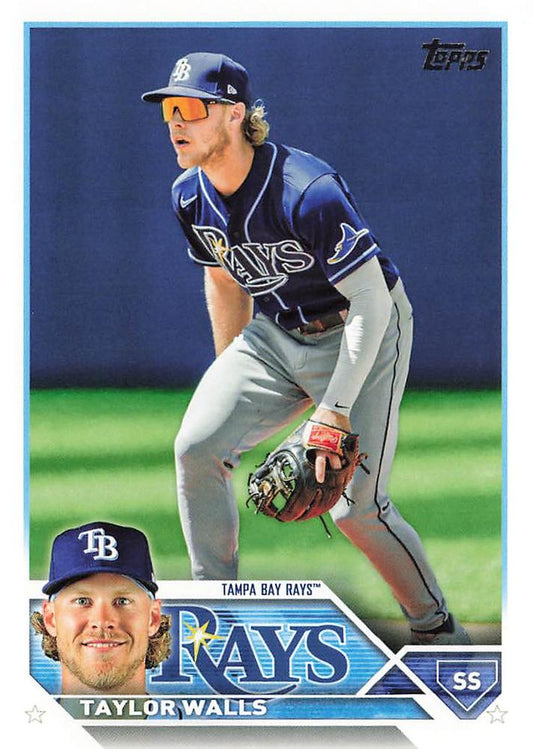 2023 Topps Taylor Walls #625 Tampa Bay Rays