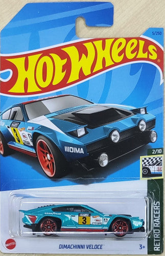 Hot Wheels Dimachinni Veloce Retro Racers 2/10 5/250 - walk-of-famesports